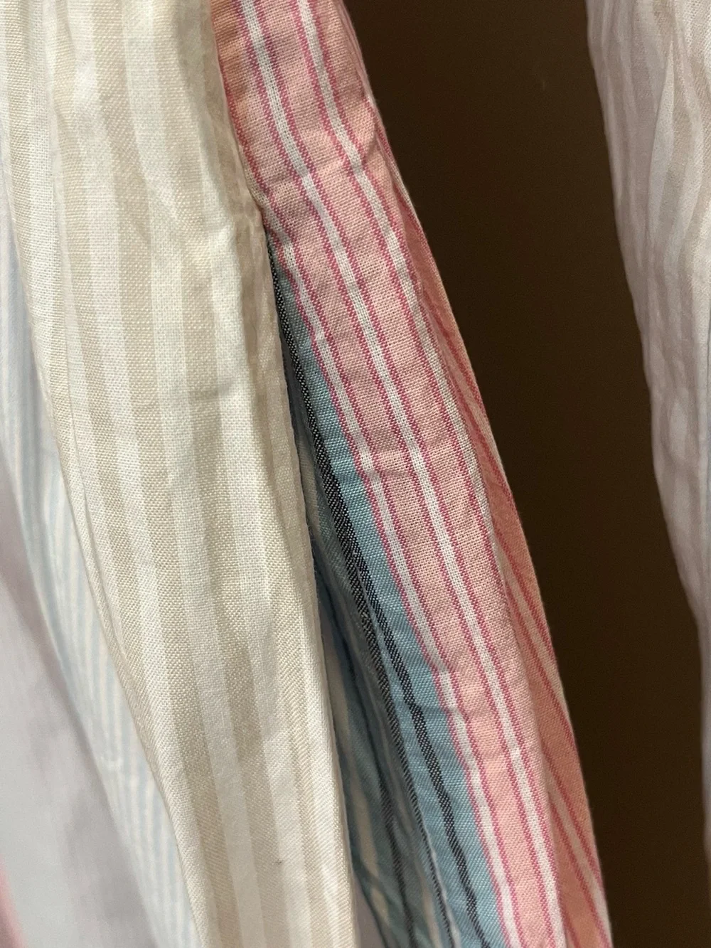 J Crew striped cotton mini dress relaxed fit long sleeve medium 14